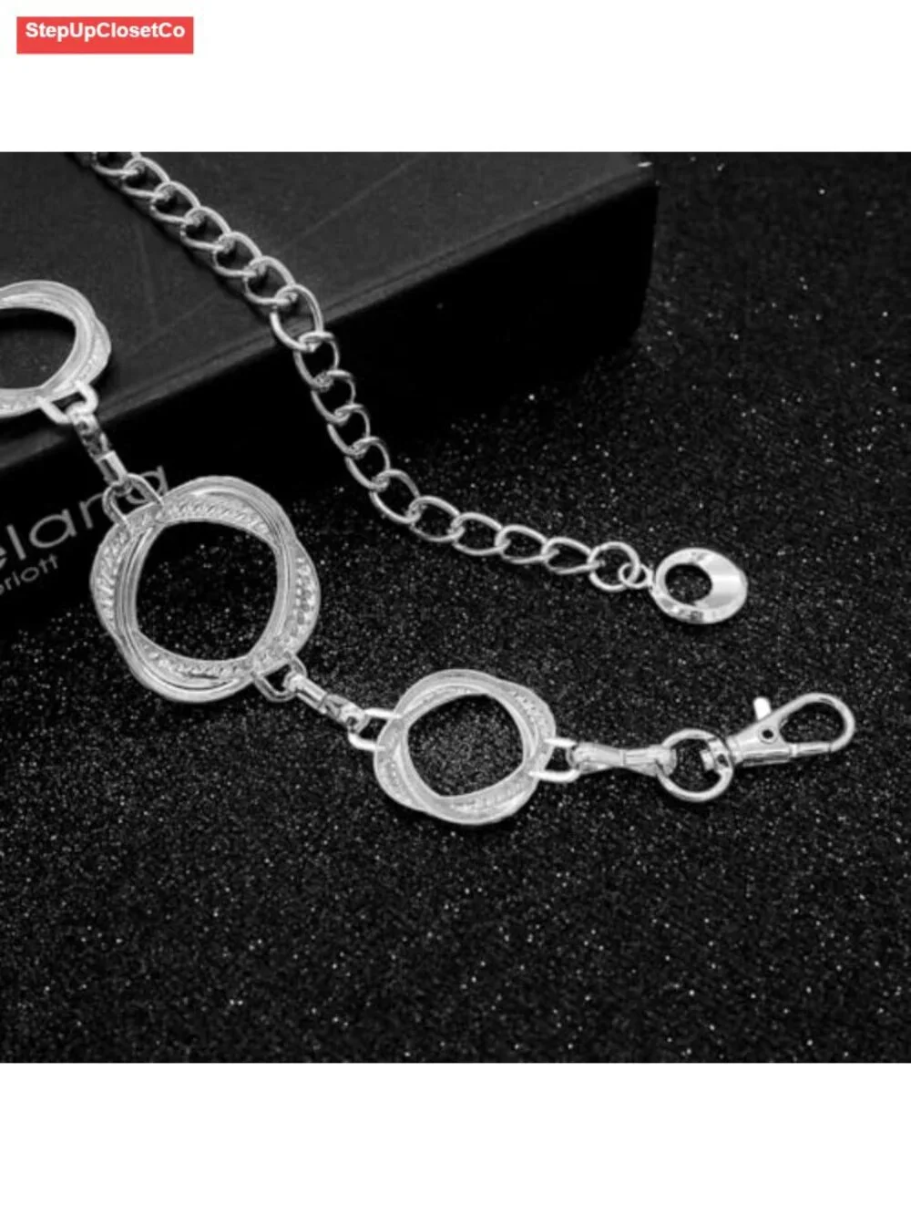 Metal Chain Belt Women Waist Chain Alloy Link Belt Dress Jeans Lobster Claw